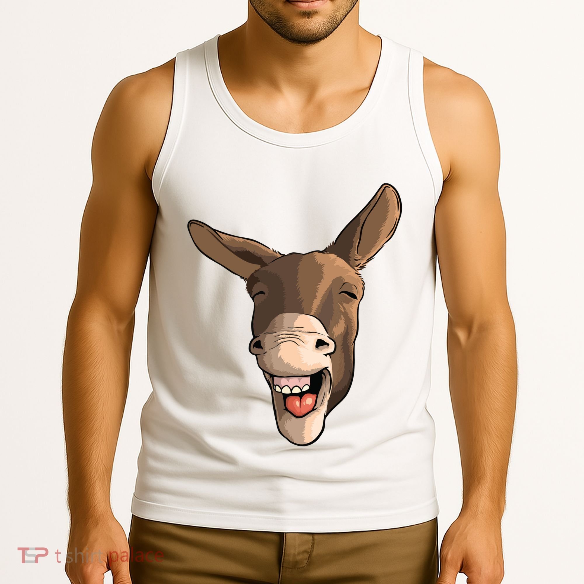 Funny Donkey Art For Donkey Lover Farm Animal Tank Top