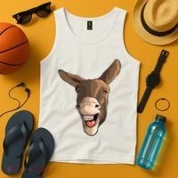 Funny Donkey Art For Donkey Lover Farm Animal Tank Top thumb 4