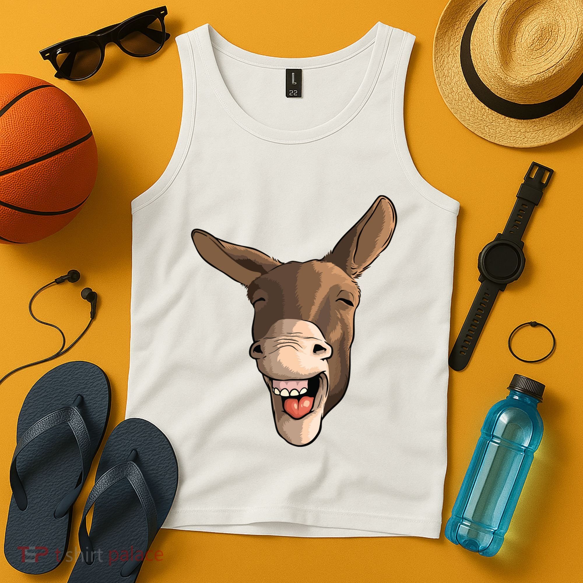 Funny Donkey Art For Donkey Lover Farm Animal Tank Top