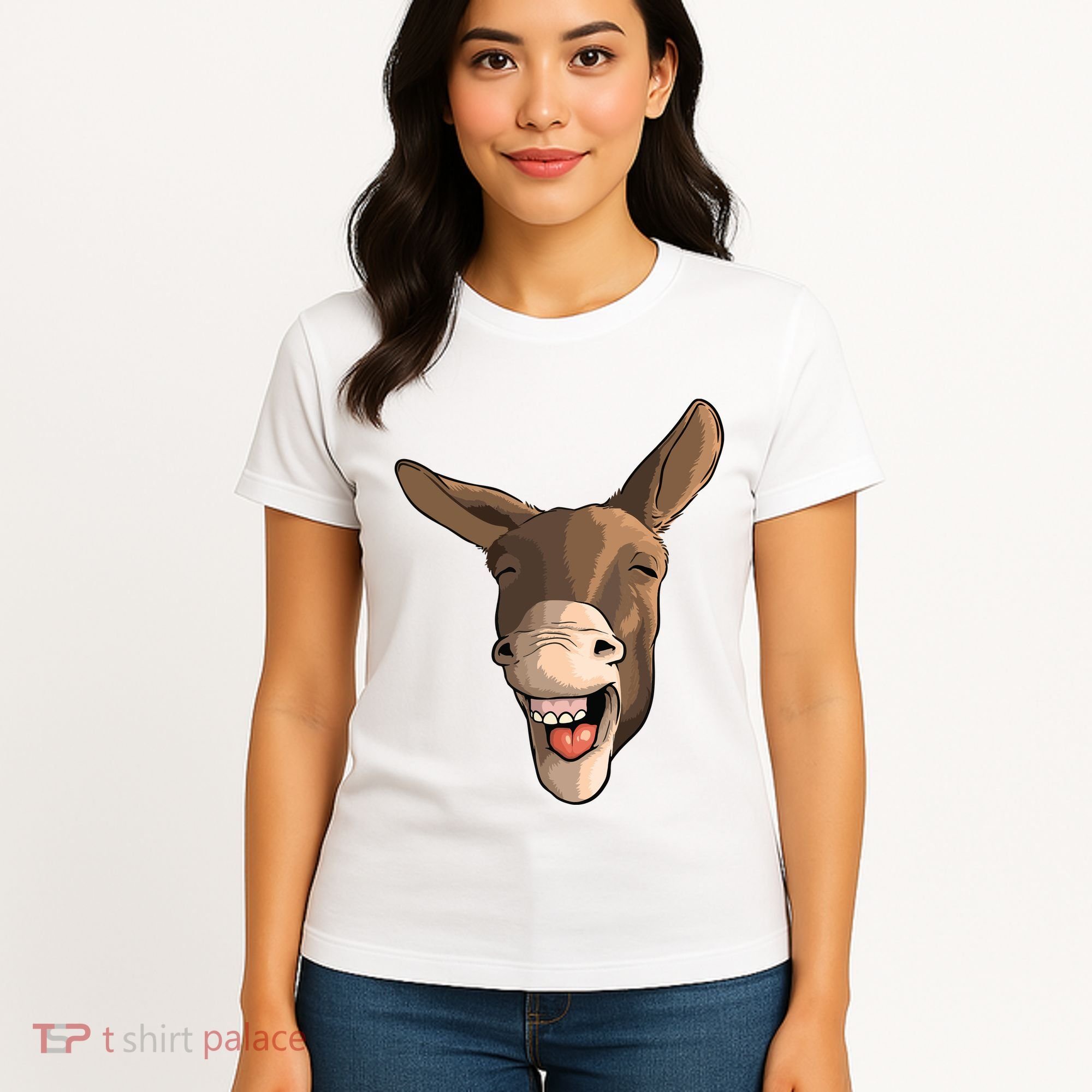 Funny Donkey Art For Donkey Lover Farm Animal Women's T-Shirt