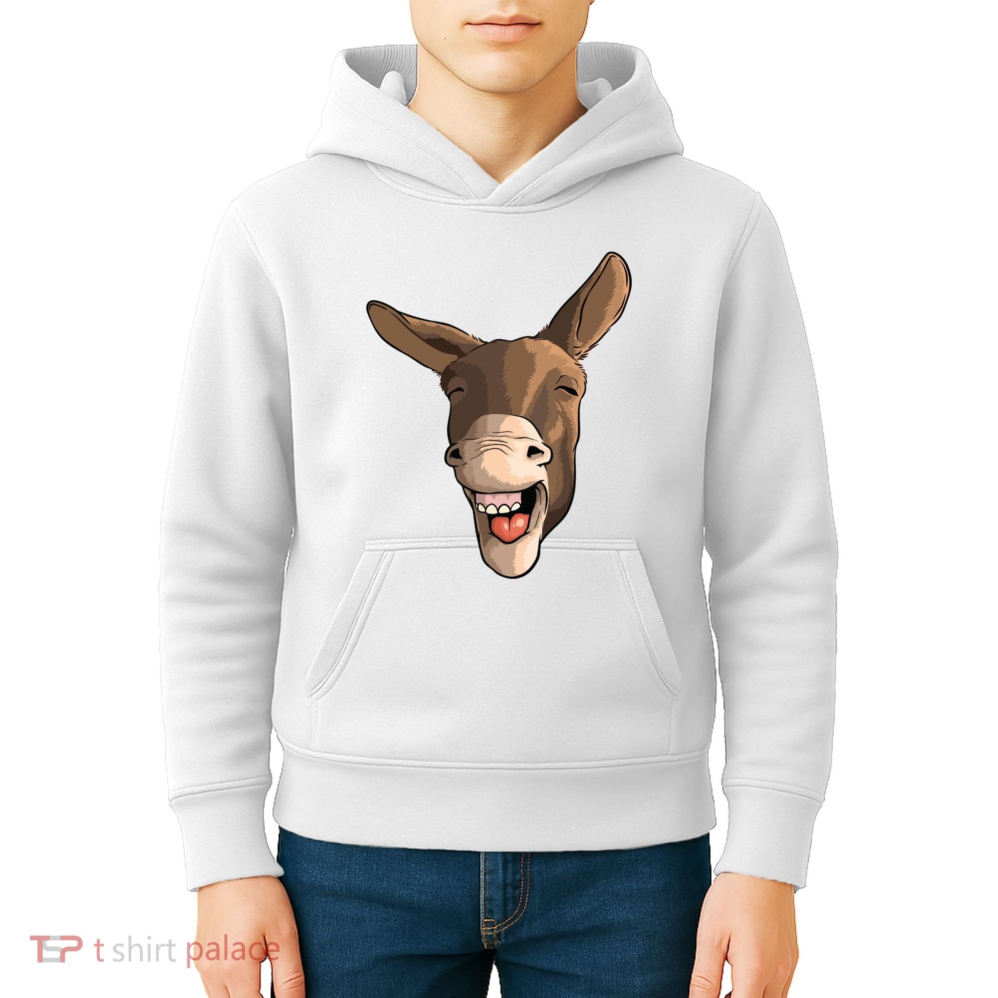 Funny Donkey Art For Donkey Lover Farm Animal Kids Hoodie