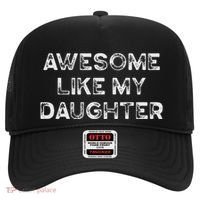Fathers Day Awesome Like My Daughter Gifts From Dad Mom Son Hat thumb 0