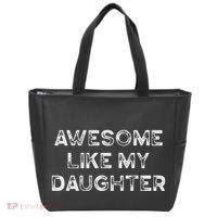 Fathers Day Awesome Like My Daughter Gifts From Dad Mom Son Tote Bag thumb 0