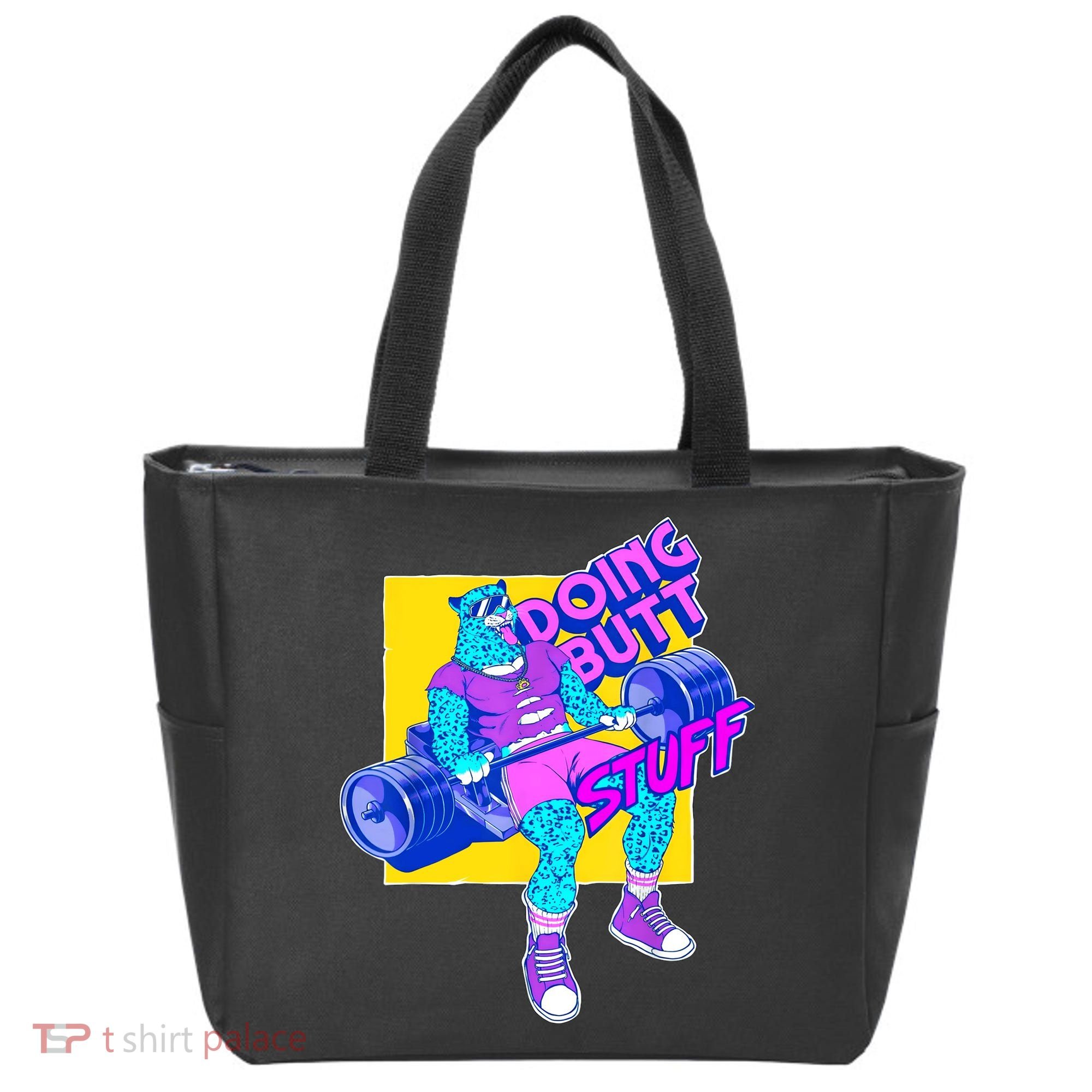 Funny Doing Butt Stuff Workout Bodybuilding Fitness Gym Tote Bag
