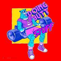 Funny Doing Butt Stuff Workout Bodybuilding Fitness Gym Santa Hat thumb 1