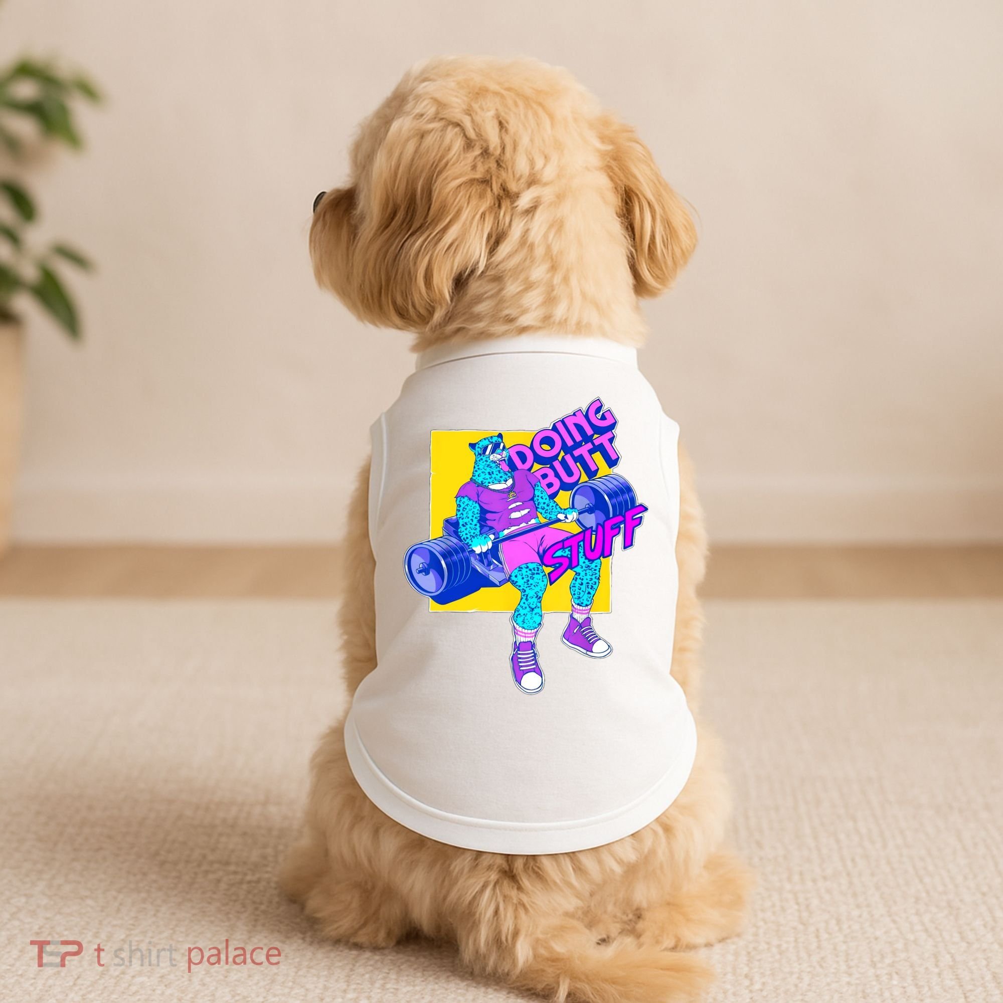 Funny Doing Butt Stuff Workout Bodybuilding Fitness Gym Doggie Tank