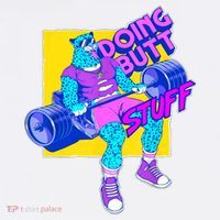 Funny Doing Butt Stuff Workout Bodybuilding Fitness Gym USA-Made Doggie Bandana thumb 2
