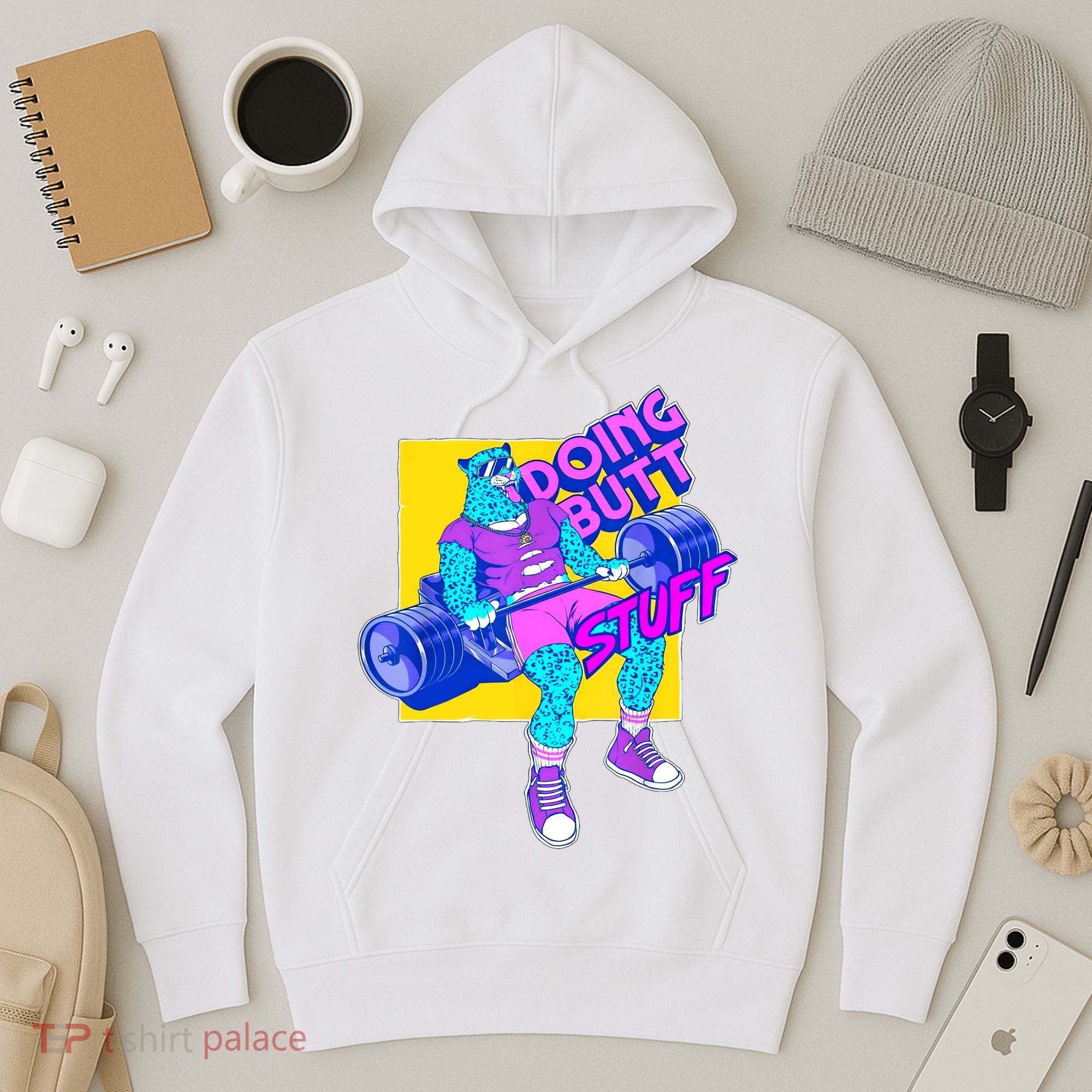 Funny Doing Butt Stuff Workout Bodybuilding Fitness Gym Hoodie