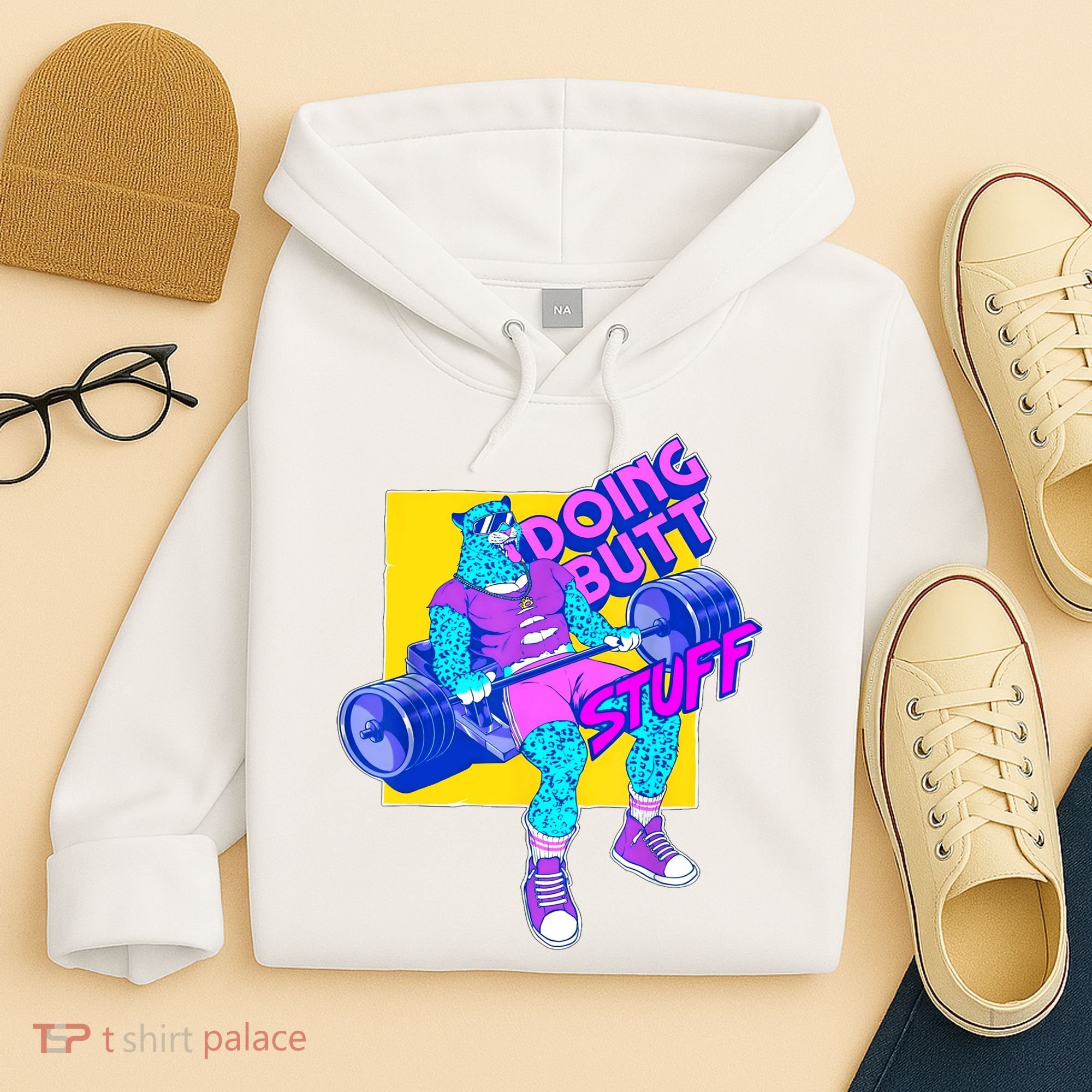 Funny Doing Butt Stuff Workout Bodybuilding Fitness Gym Hoodie