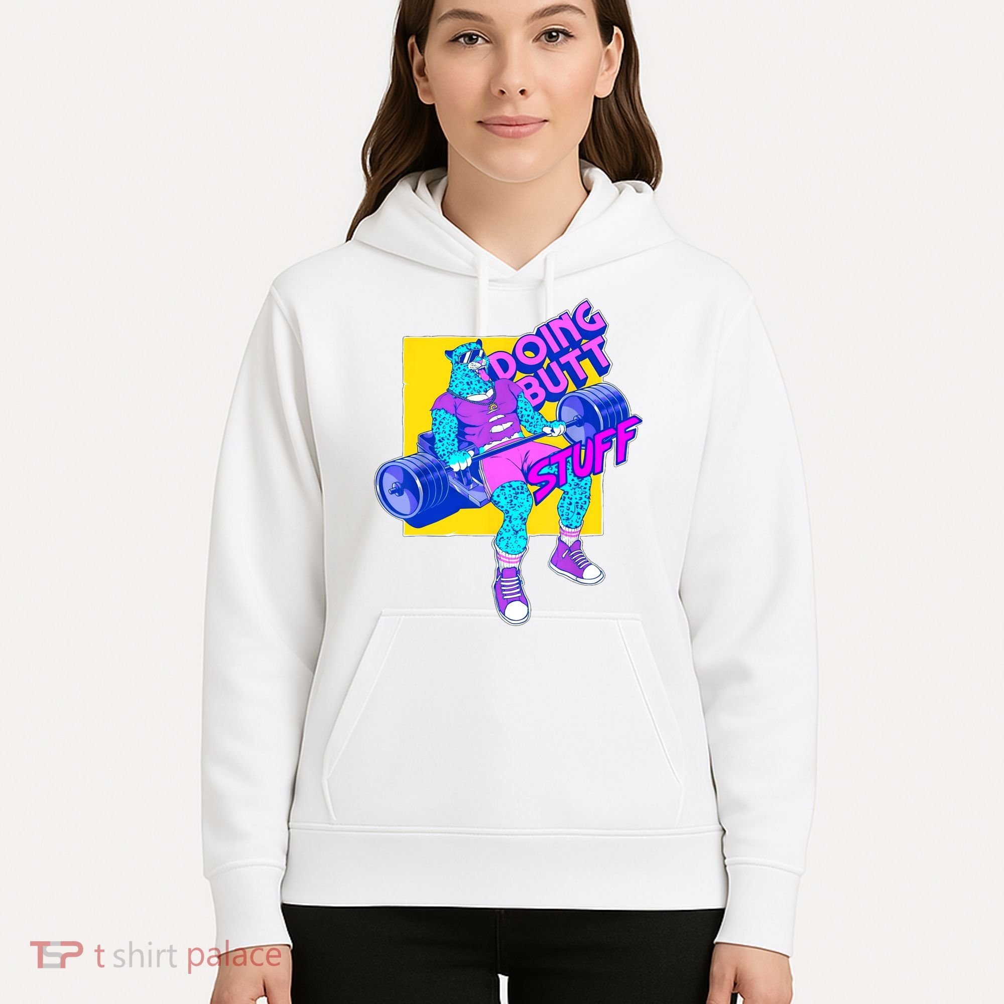 Funny Doing Butt Stuff Workout Bodybuilding Fitness Gym Hoodie