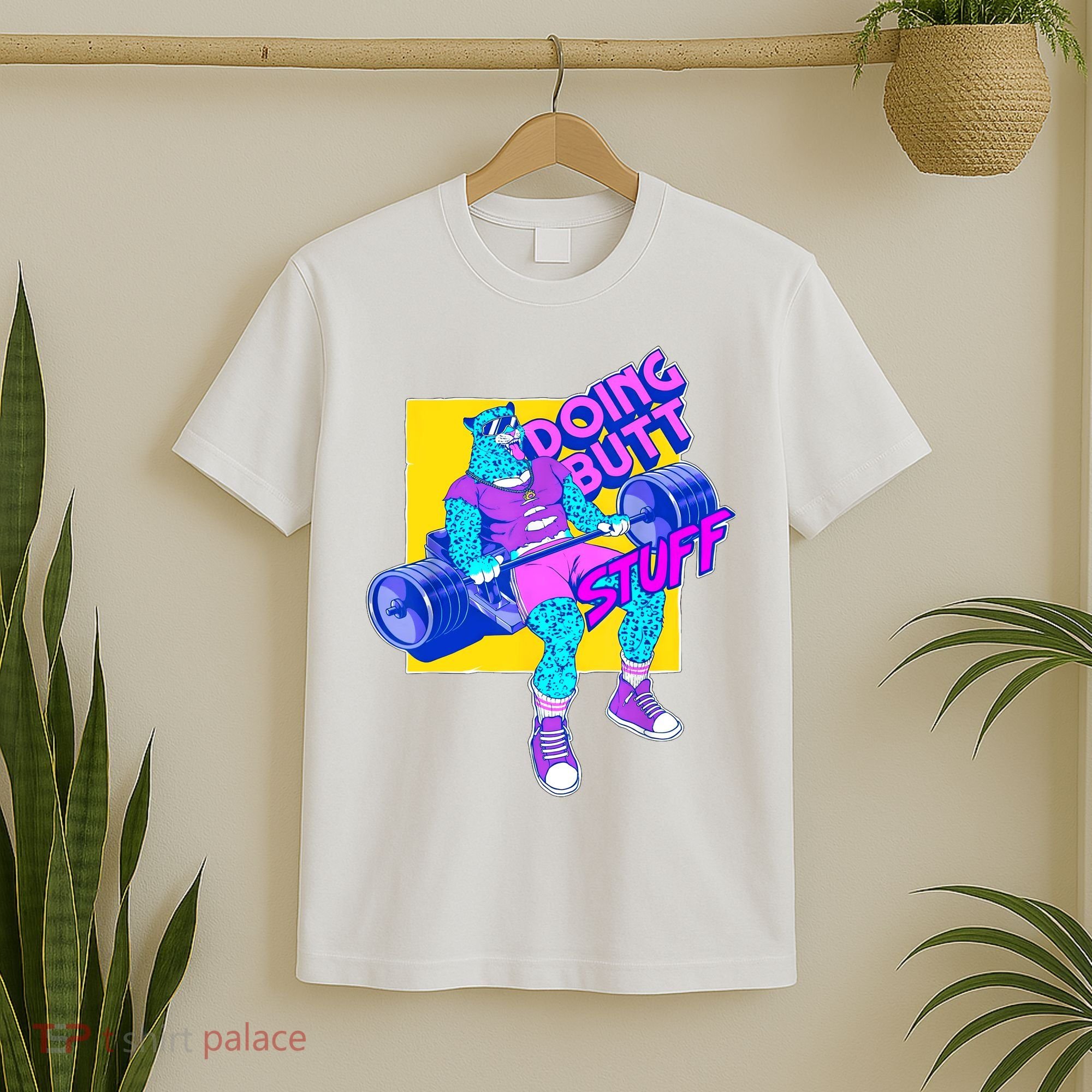Funny Doing Butt Stuff Workout Bodybuilding Fitness Gym T-Shirt