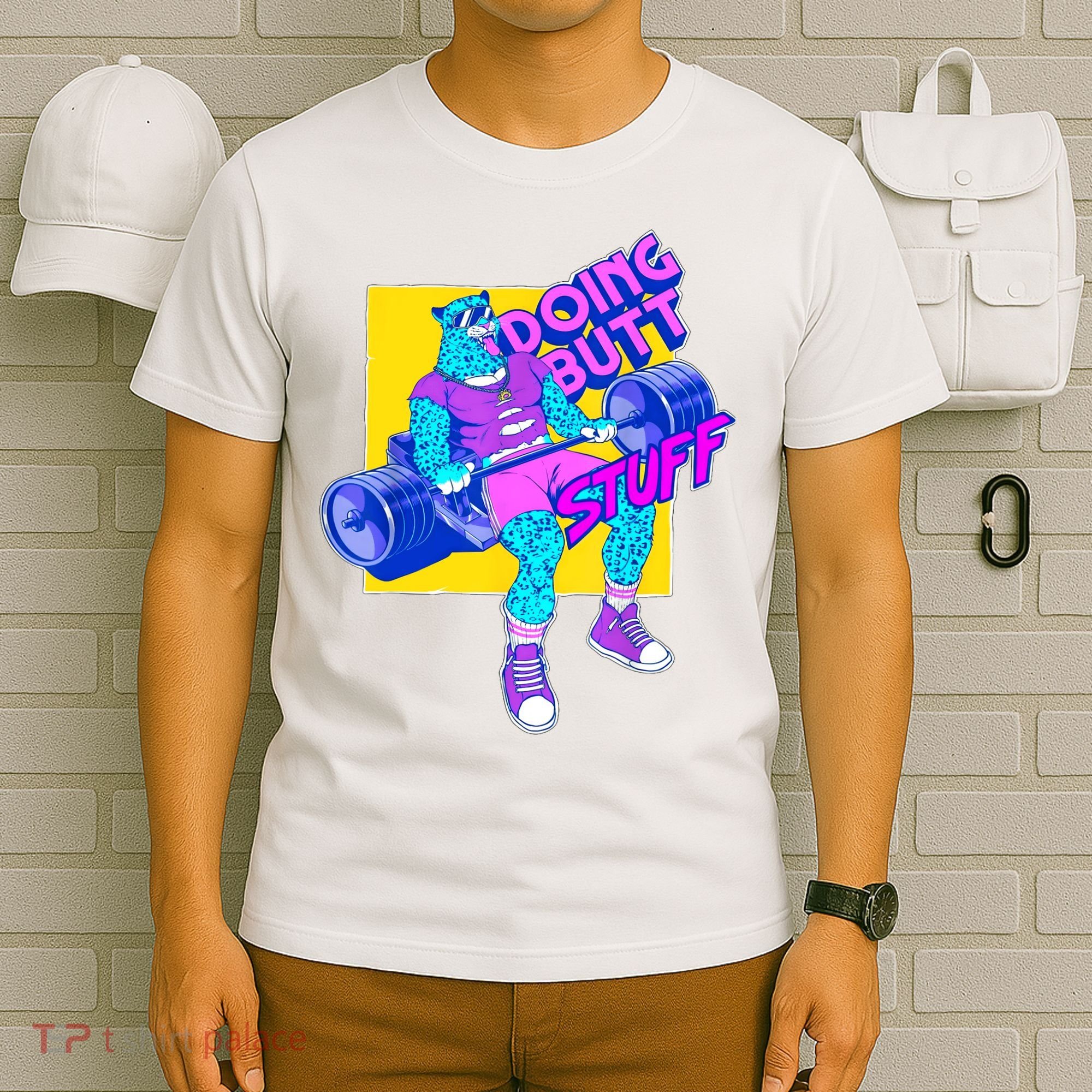 Funny Doing Butt Stuff Workout Bodybuilding Fitness Gym T-Shirt