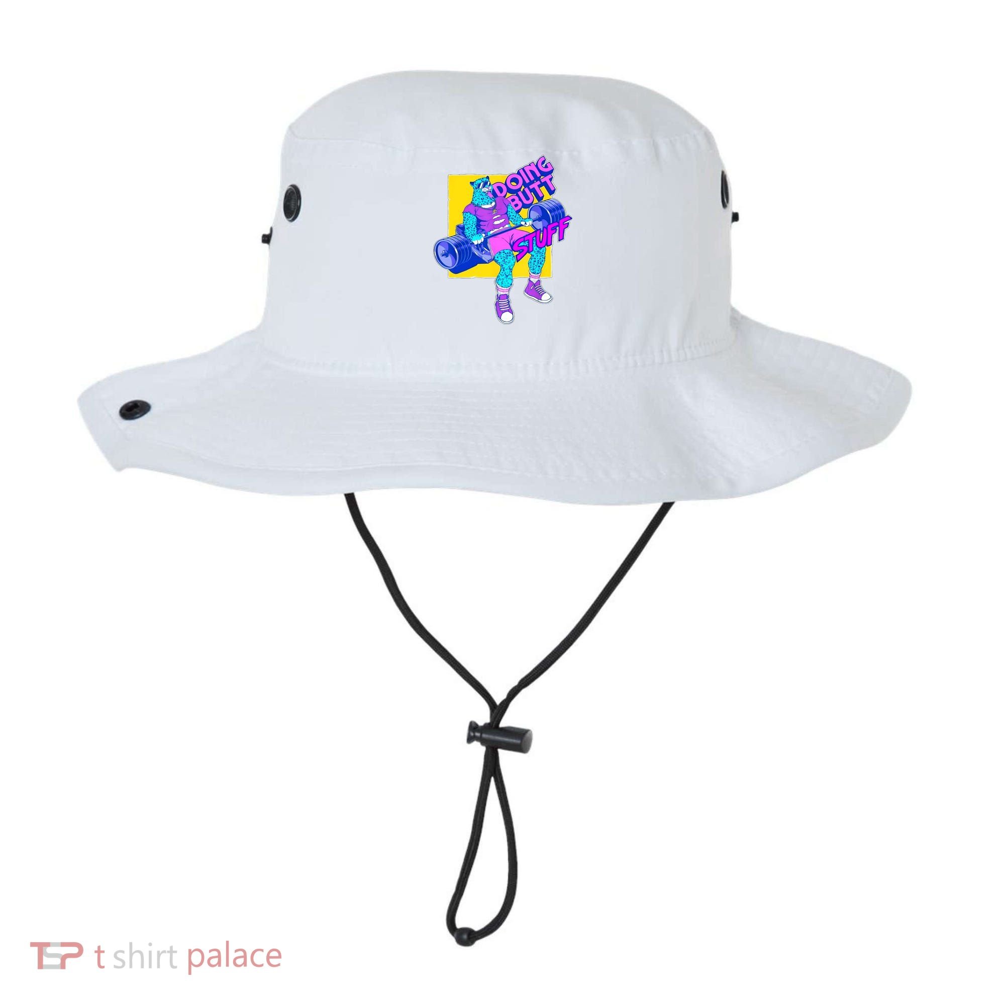 Funny Doing Butt Stuff Workout Bodybuilding Fitness Gym Bucket Hat
