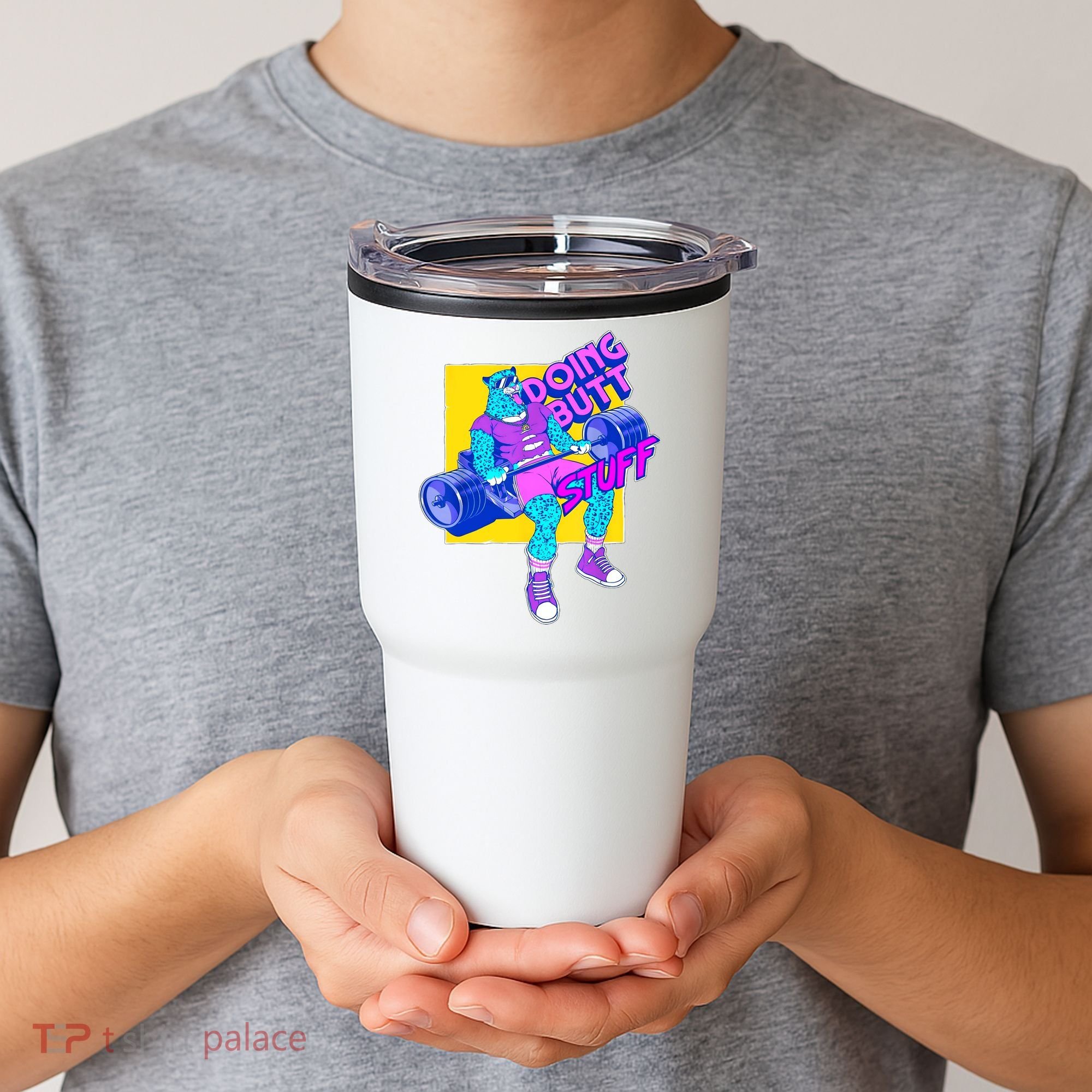 Funny Doing Butt Stuff Workout Bodybuilding Fitness Gym Tumbler