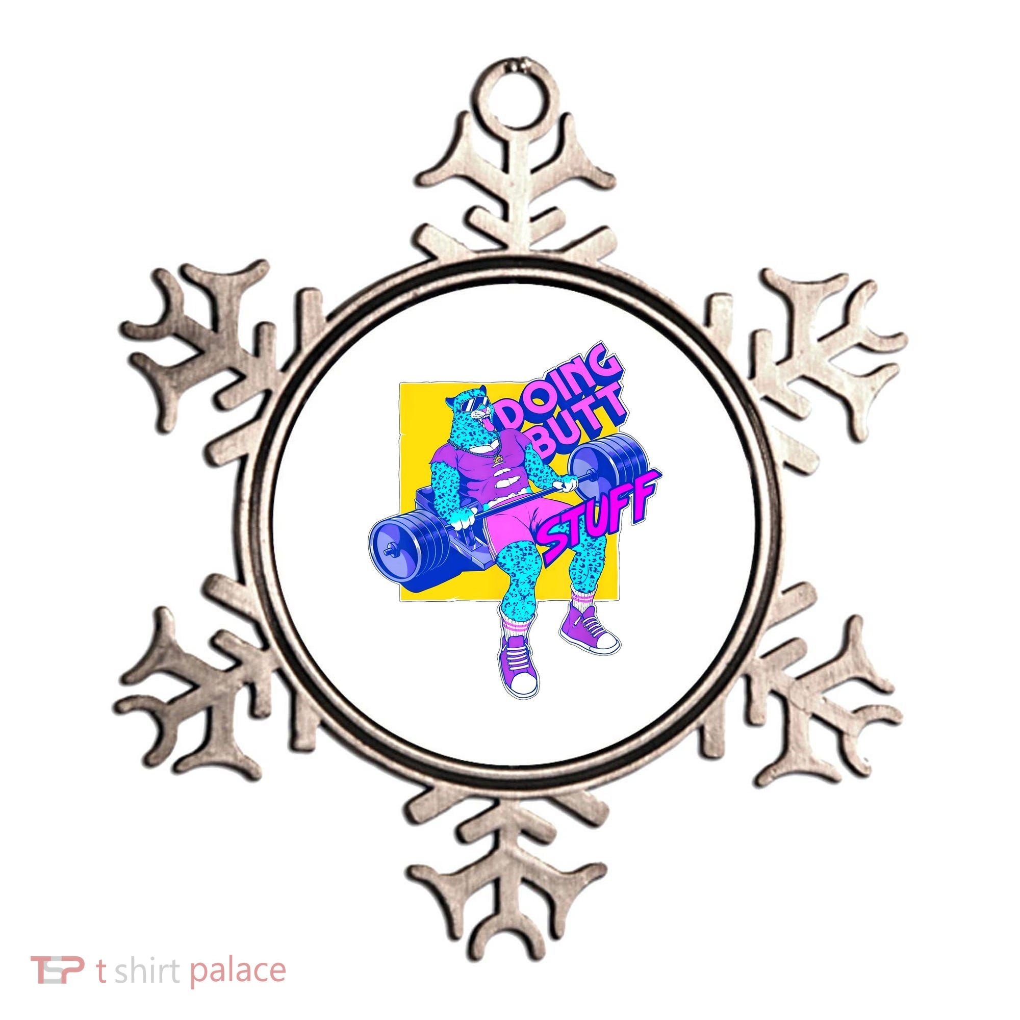 Funny Doing Butt Stuff Workout Bodybuilding Fitness Gym Ornament