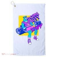 Funny Doing Butt Stuff Workout Bodybuilding Fitness Gym Golf Towel thumb 0