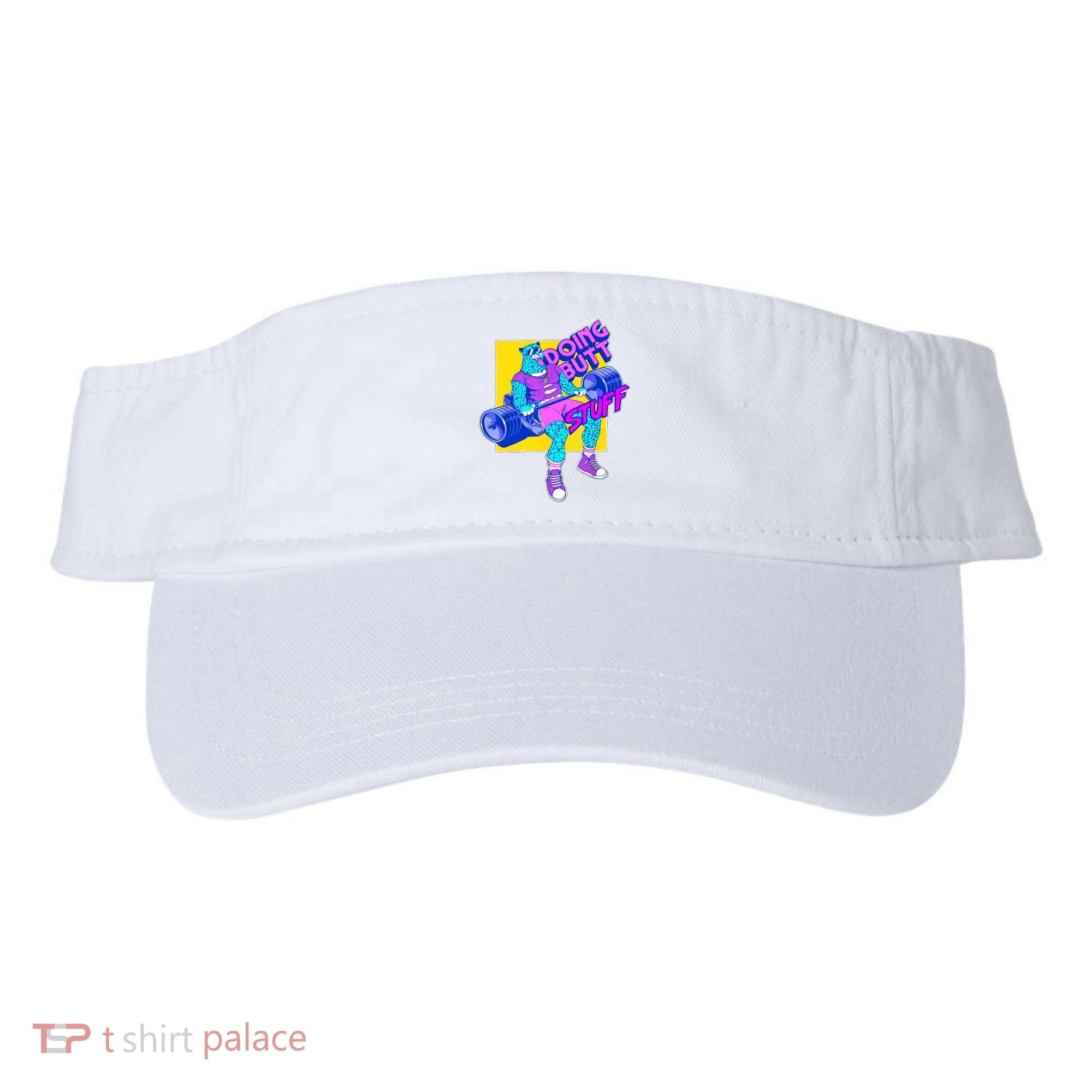 Funny Doing Butt Stuff Workout Bodybuilding Fitness Gym Visor