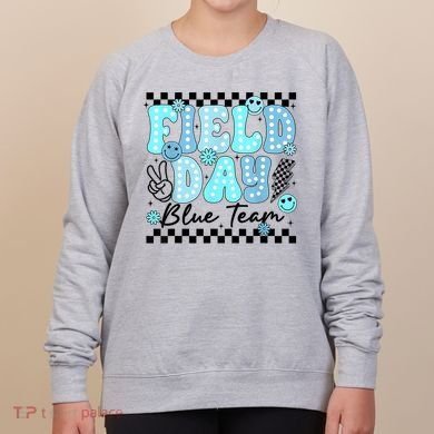 Field Day Blue Team Color Field Trip Team Game Competition Women's Sweatshirt