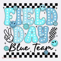 Field Day Blue Team Color Field Trip Team Game Competition T-Shirt thumb 7