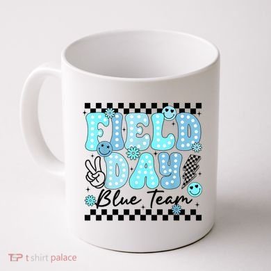 Field Day Blue Team Color Field Trip Team Game Competition Coffee Mug