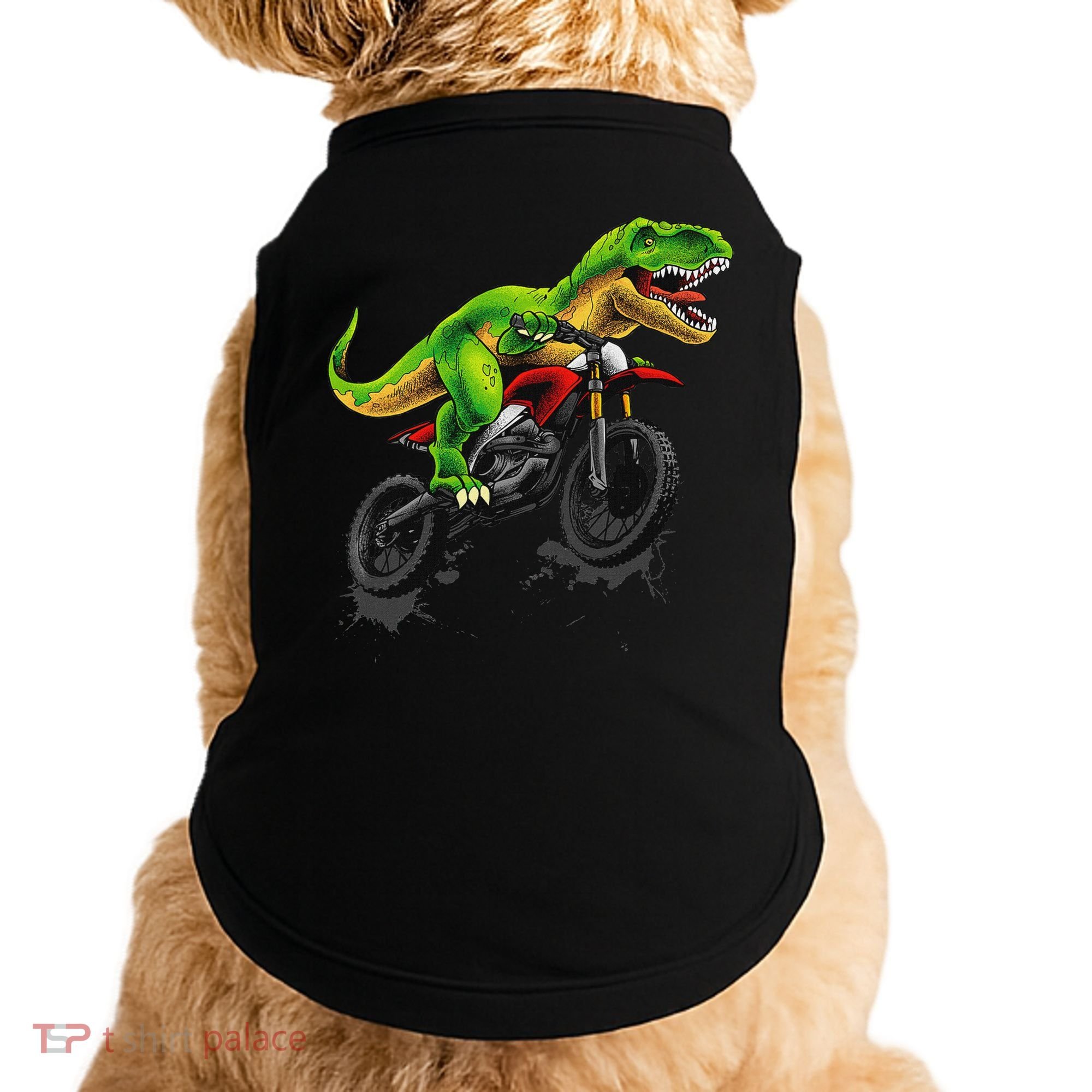 Funny Dirt Bike For Dinosaur Motorcycle Riding Doggie Tank