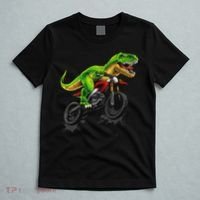 Funny Dirt Bike For Dinosaur Motorcycle Riding T-Shirt thumb 5