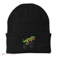 Funny Dirt Bike For Dinosaur Motorcycle Riding Beanie thumb 0