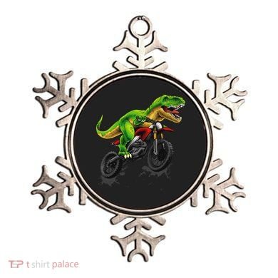 Funny Dirt Bike For Dinosaur Motorcycle Riding Ornament