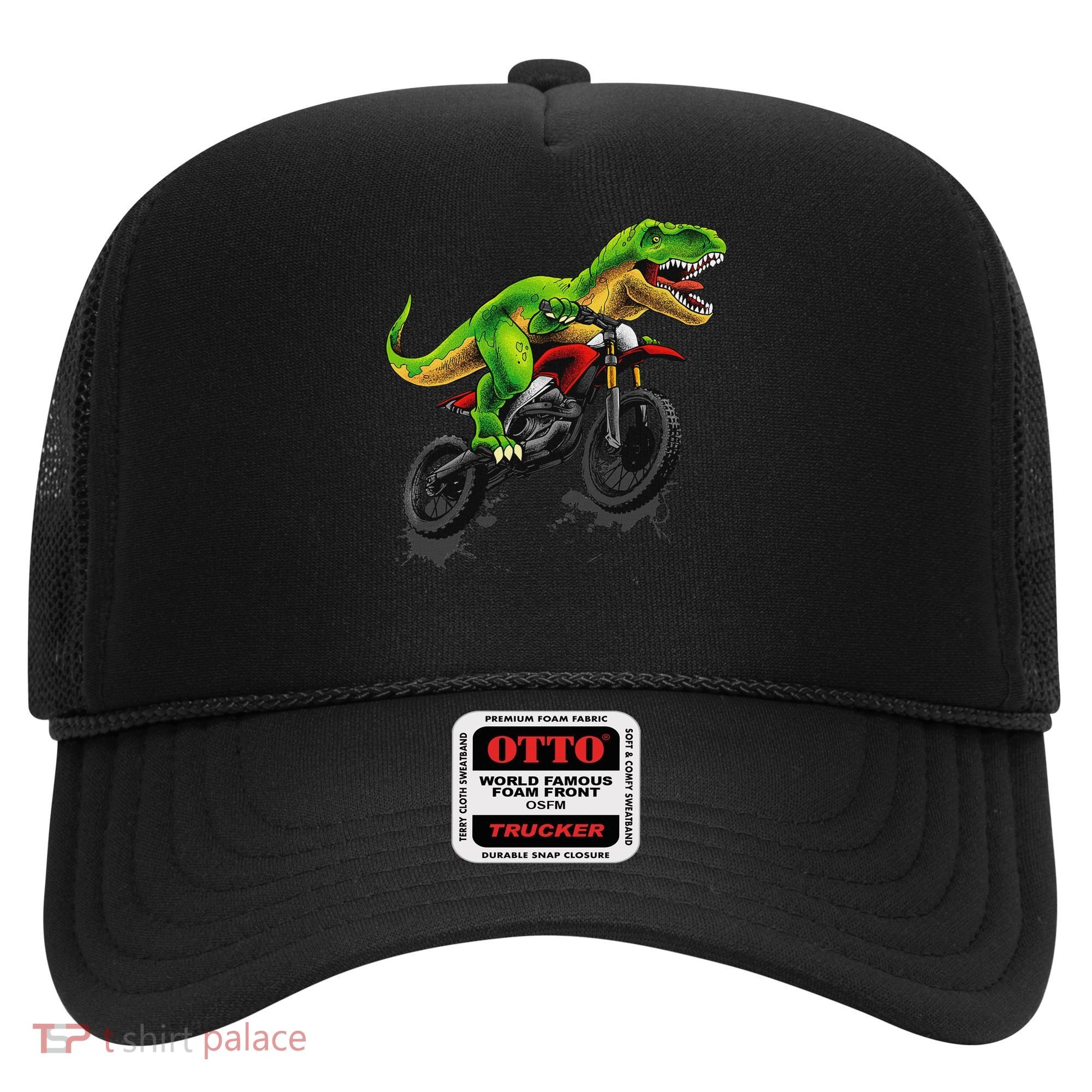 Funny Dirt Bike For Dinosaur Motorcycle Riding Hat