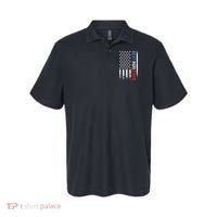 Father's Day Best Papa Ever With US American Flag Polo thumb 0