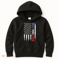 Father's Day Best Papa Ever With US American Flag Kids Hoodie thumb 0