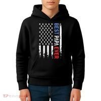 Father's Day Best Papa Ever With US American Flag Kids Hoodie thumb 4