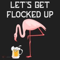 Flamingo Drinking Beer Funny Flamingo Women's Sweatshirt thumb 2