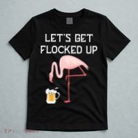 Flamingo Drinking Beer Funny Flamingo T-Shirt thumb 5