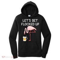 Flamingo Drinking Beer Funny Flamingo Women's Hoodie thumb 0