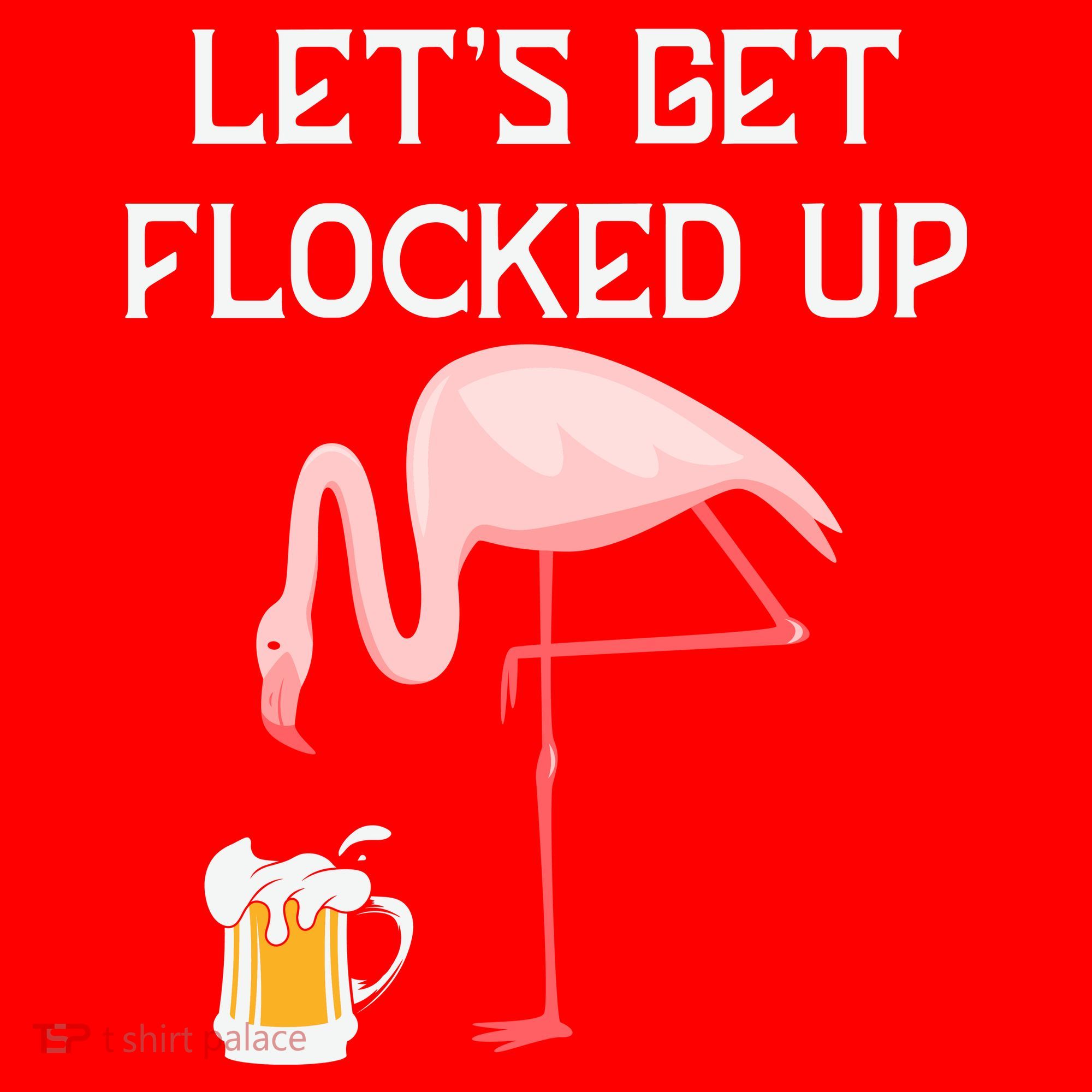 Flamingo Drinking Beer Funny Flamingo Santa Hat