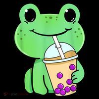 Frog Drinking Bubble Tea Backpack thumb 2