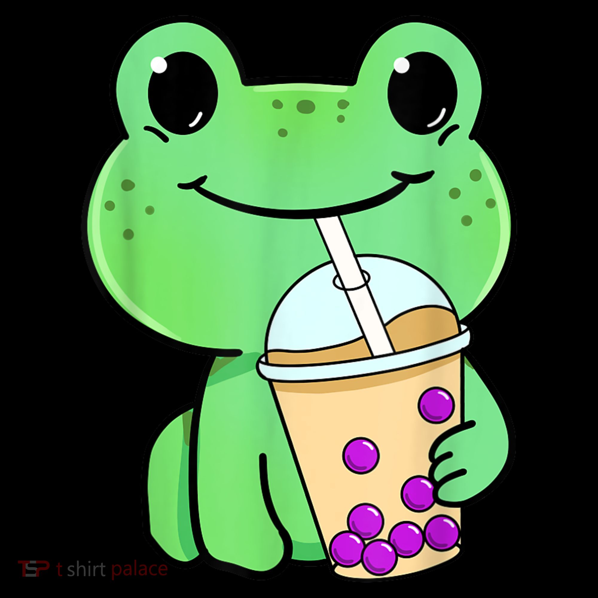 Frog Drinking Bubble Tea Backpack