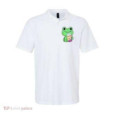 Frog Drinking Bubble Tea Polo