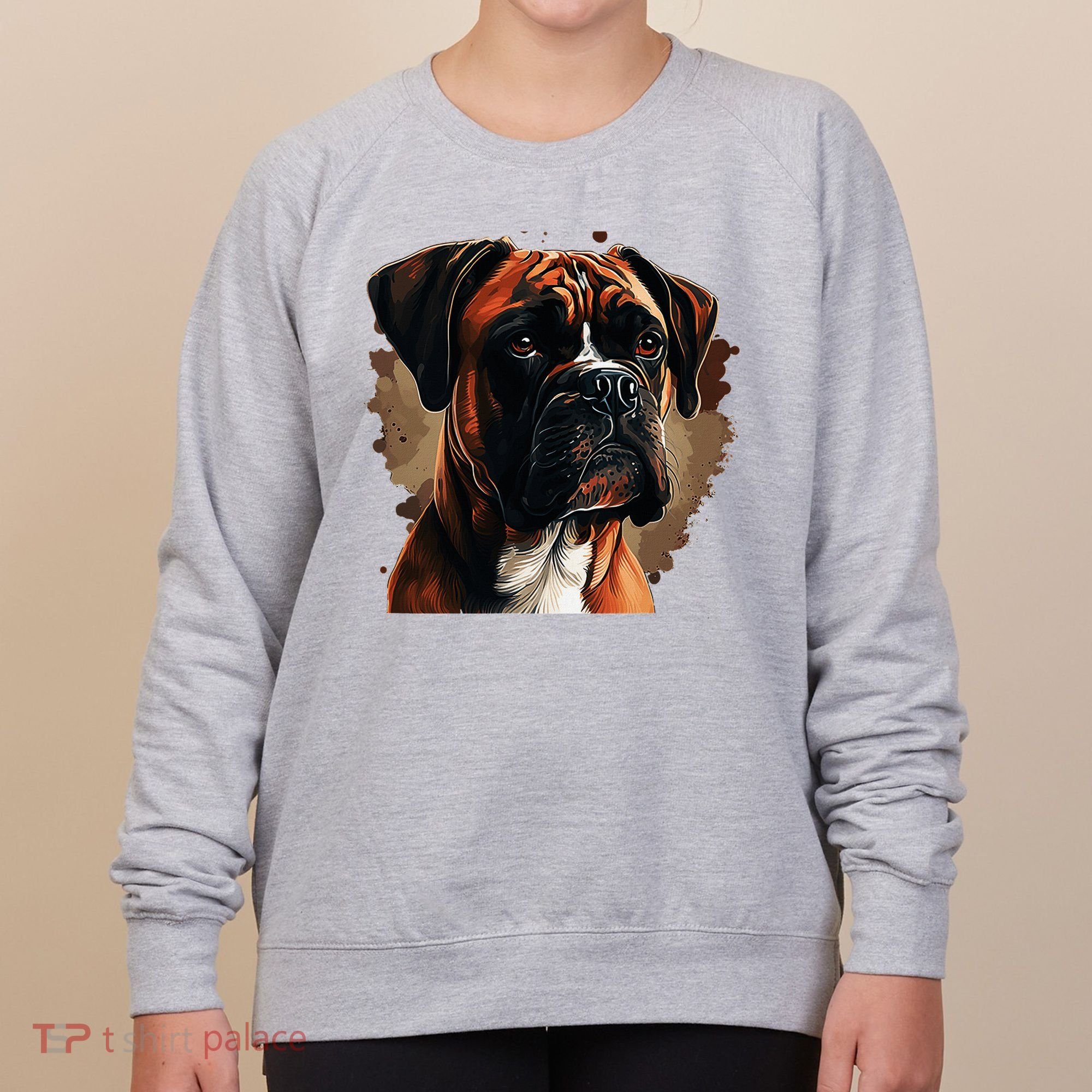 Funny Dog Boxer Women's Sweatshirt