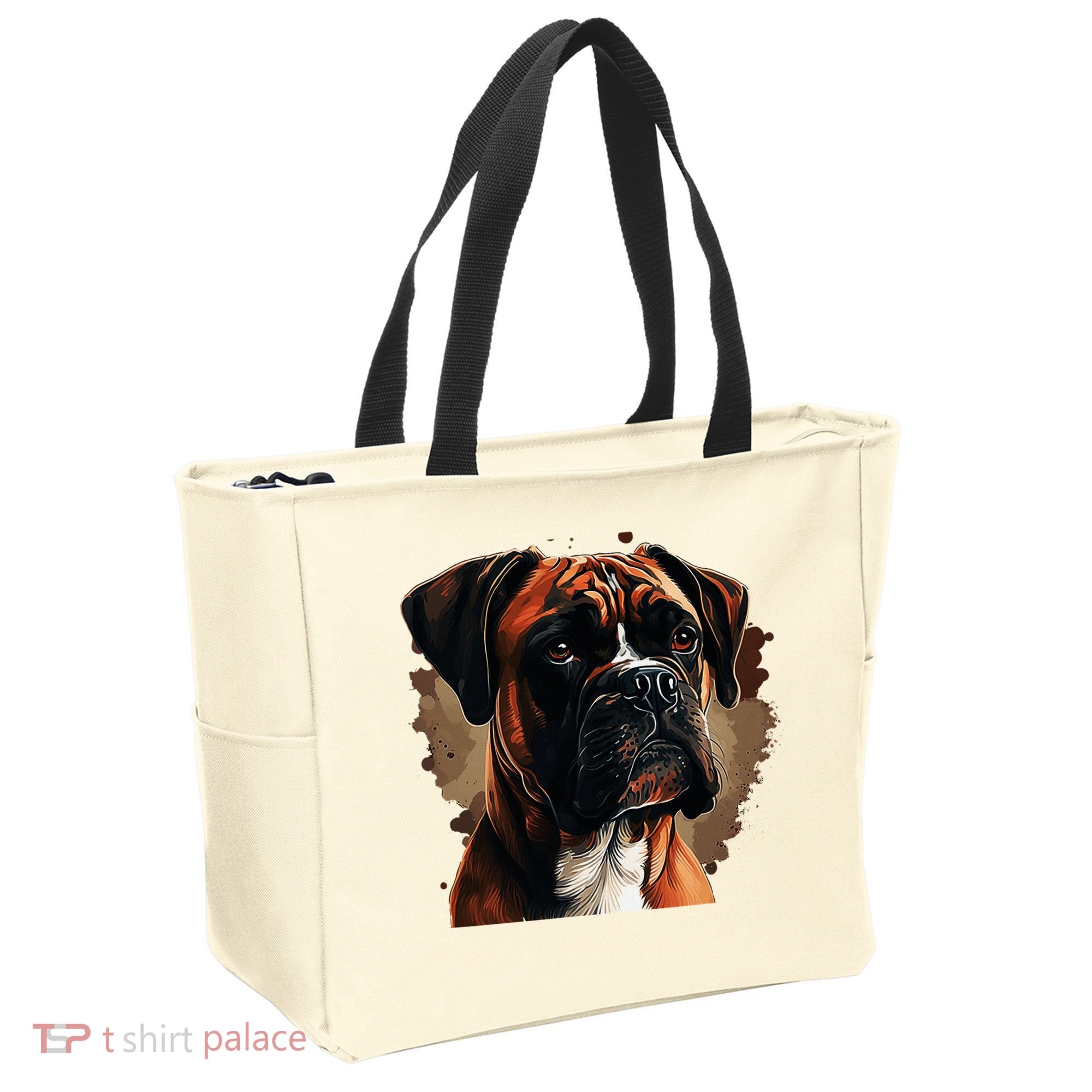 Funny Dog Boxer Tote Bag