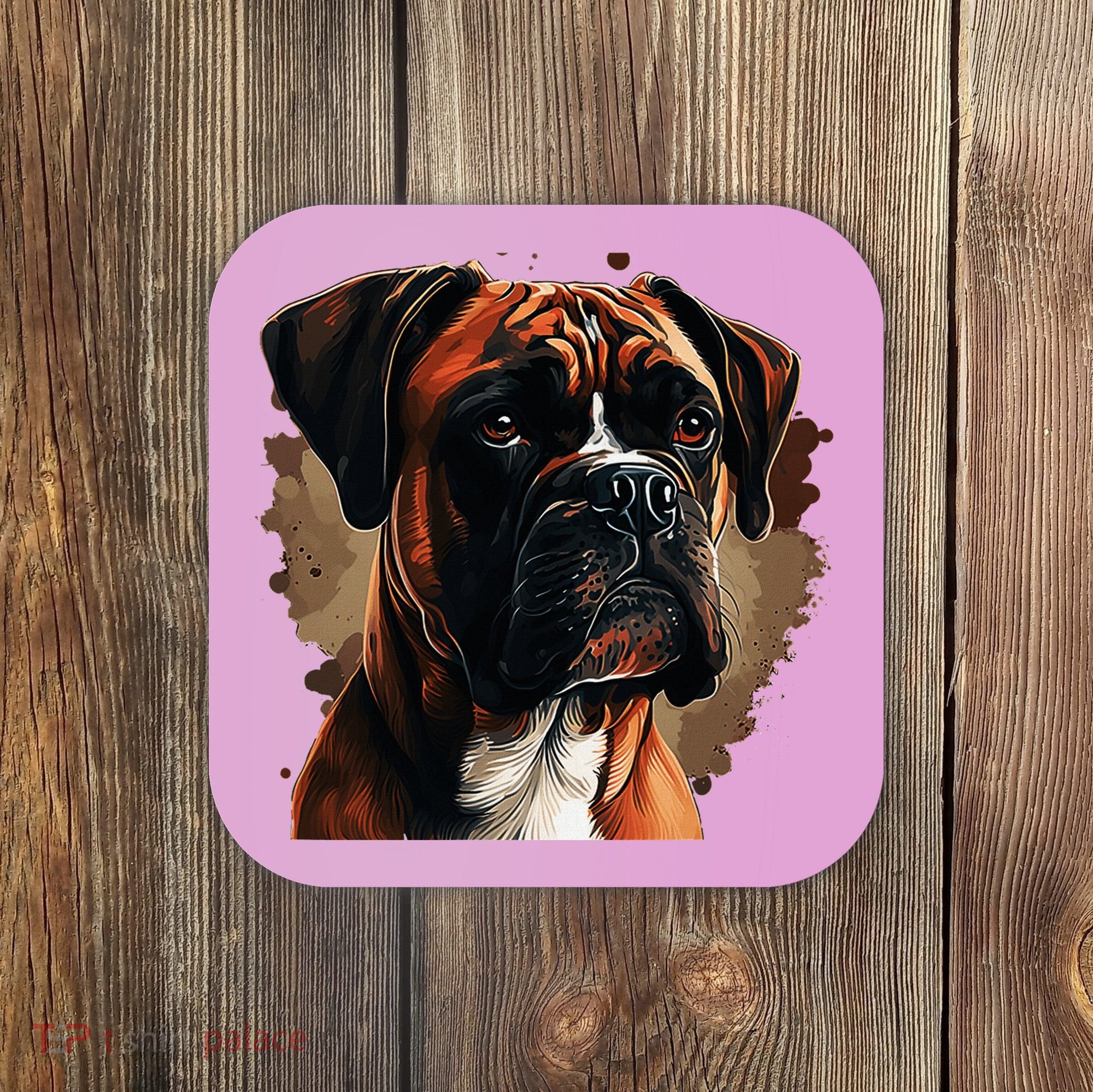 Funny Dog Boxer Coaster