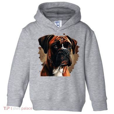 Funny Dog Boxer Toddler Hoodie