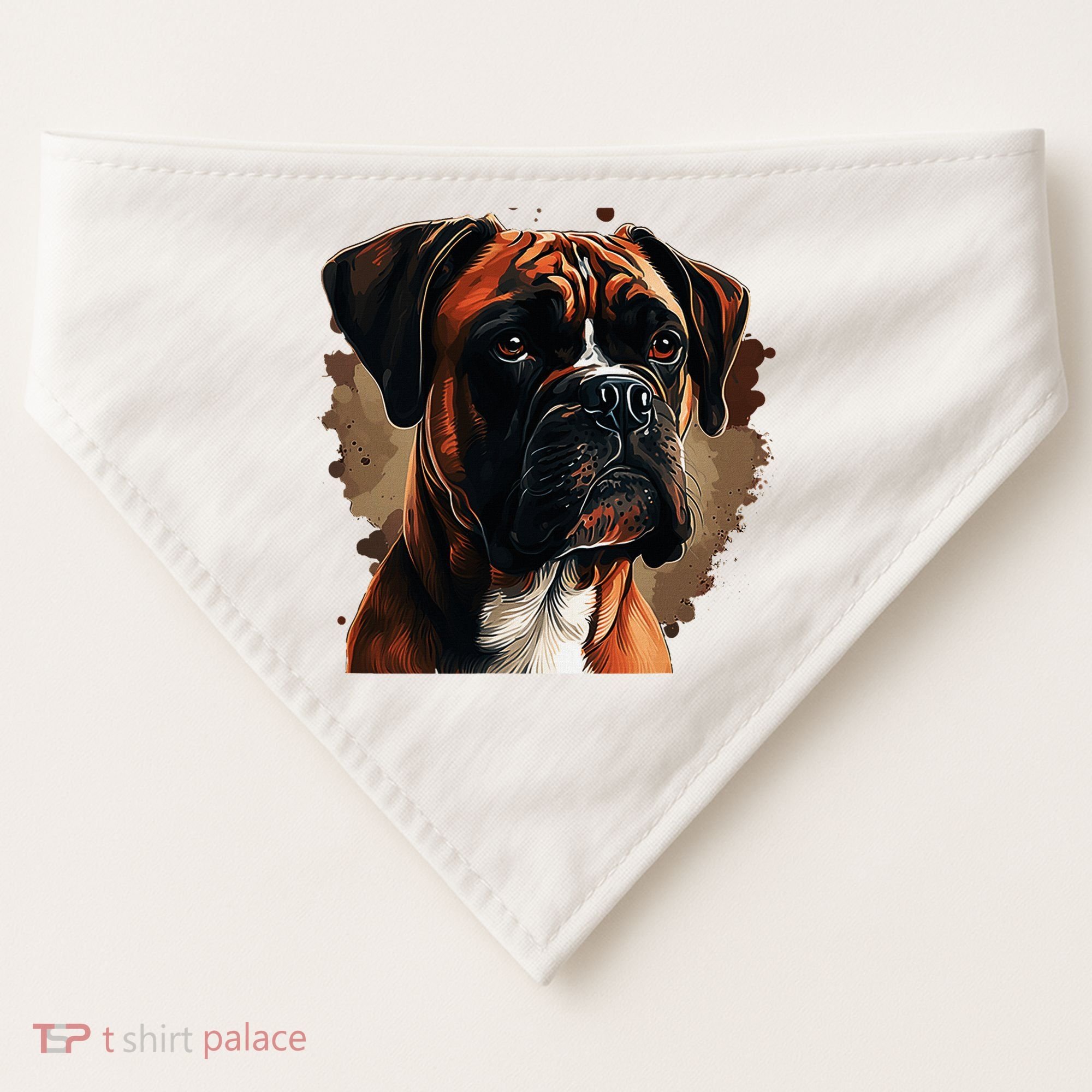 Funny Dog Boxer USA-Made Doggie Bandana