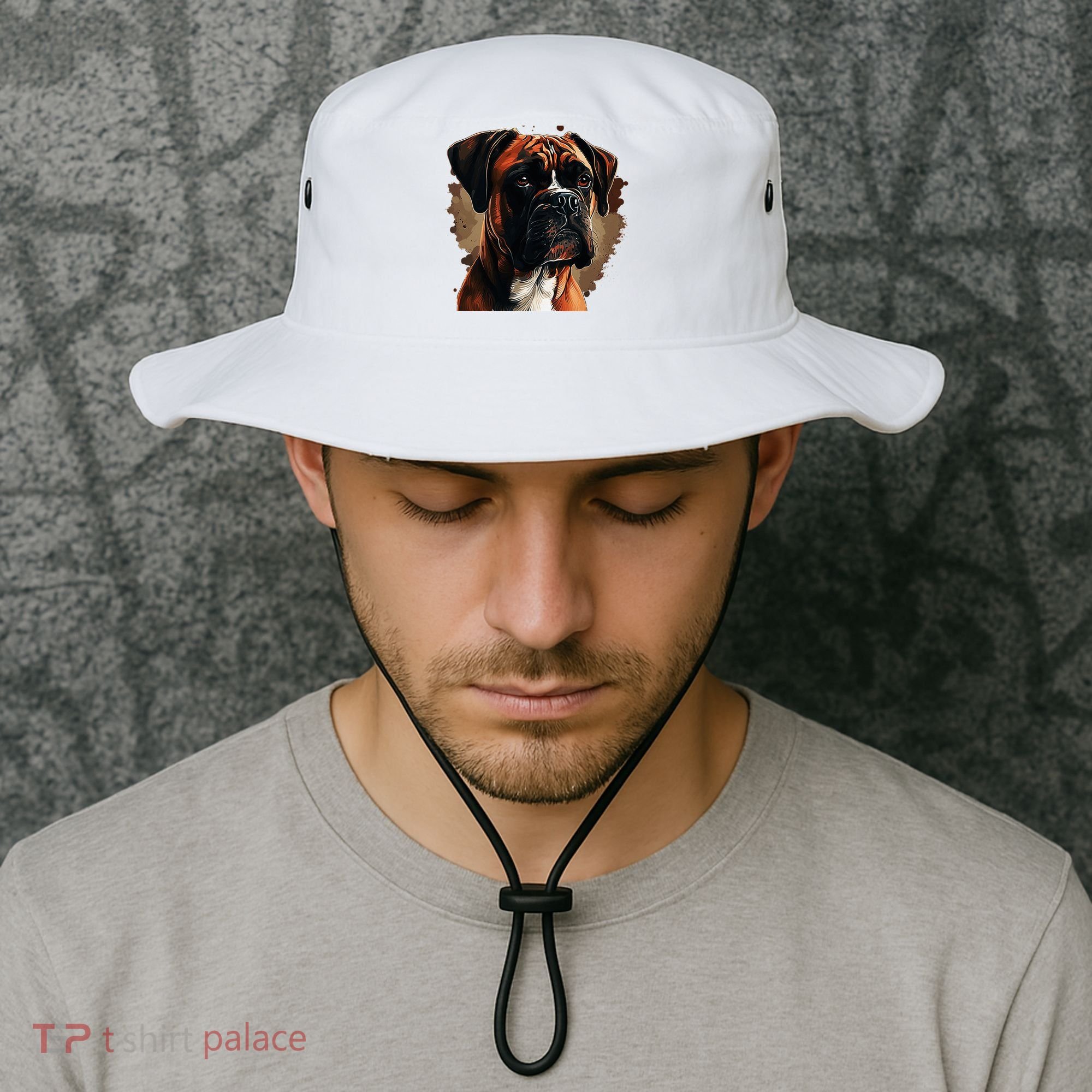Funny Dog Boxer Bucket Hat