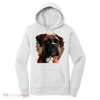 Funny Dog Boxer Women's Hoodie