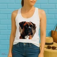 Funny Dog Boxer Women's Tank Top thumb 2