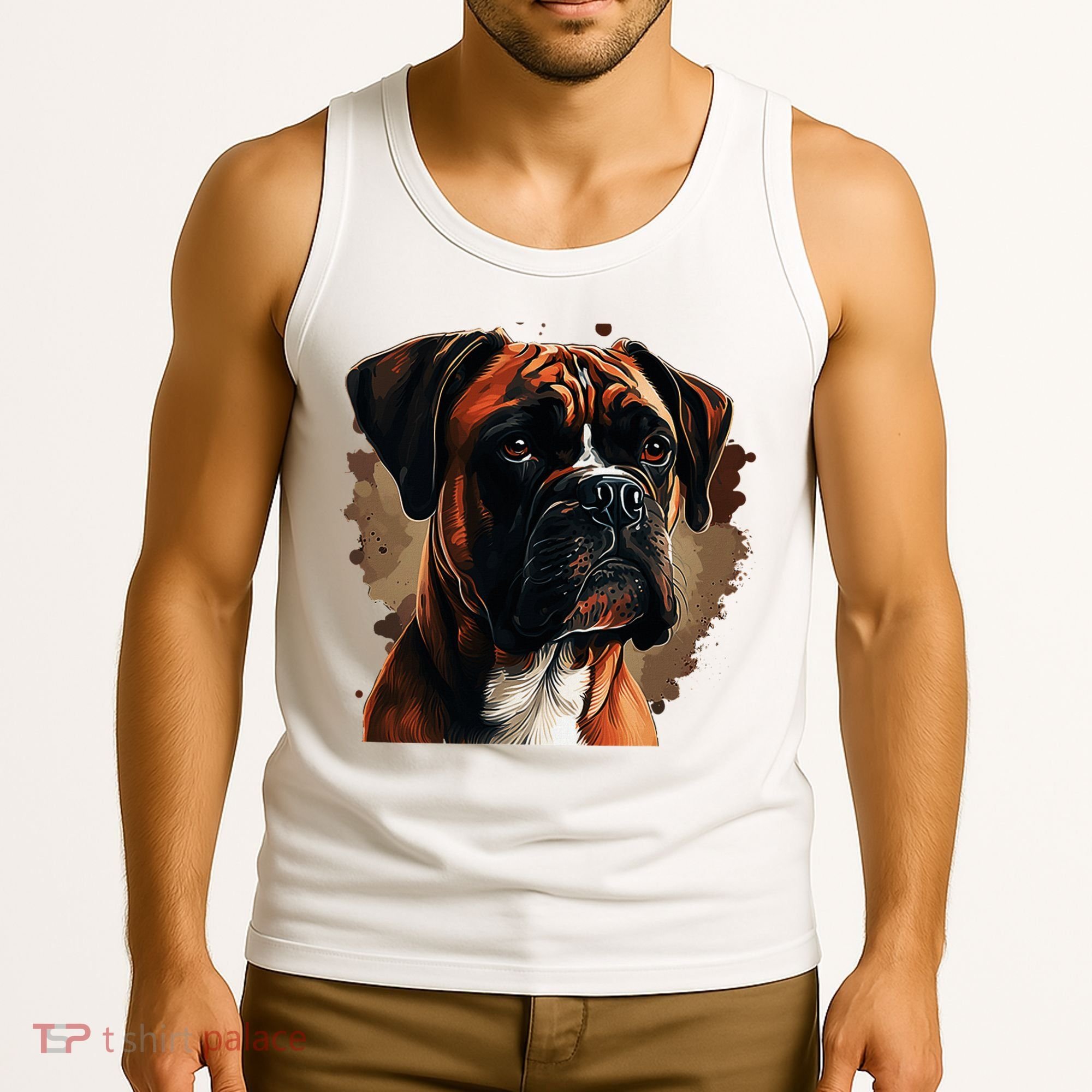 Funny Dog Boxer Tank Top