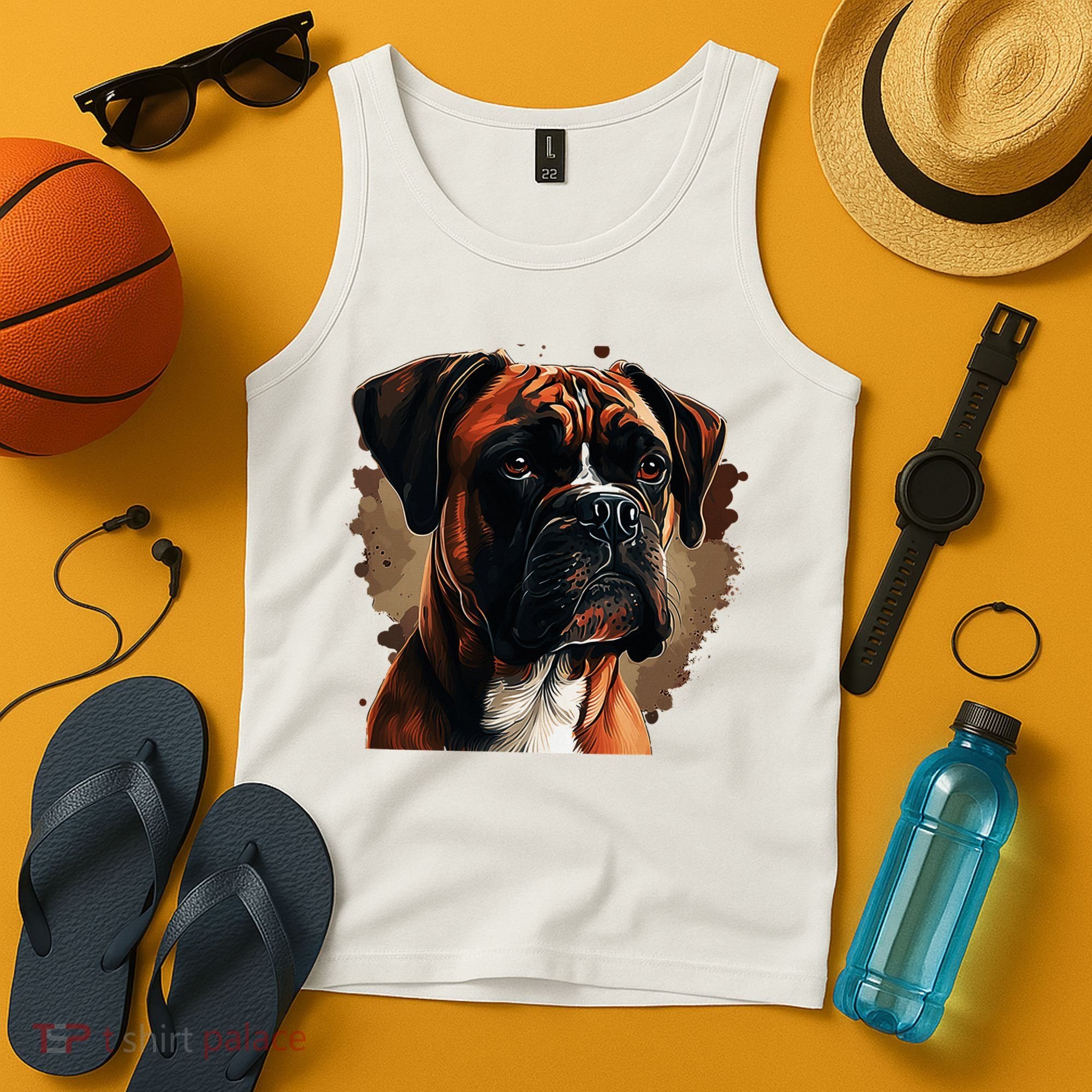 Funny Dog Boxer Tank Top