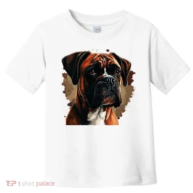 Funny Dog Boxer Toddler T-Shirt
